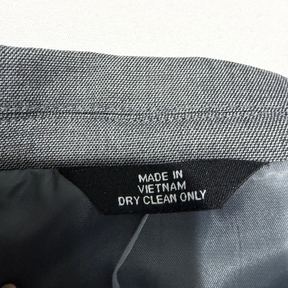 J.M. Haggar Slim Fit Suit Jacket Gray Stretch Sport Coat Blazer Mens *defect*